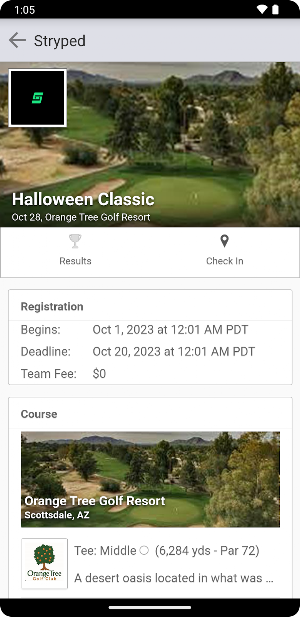 Stryped Golf Club Screenshot 1