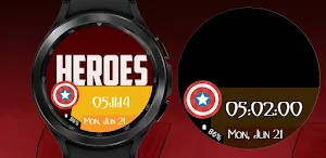 Watch Face Super Hero Wear Os Screenshot 1