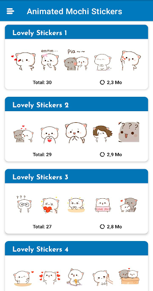 Animated Mochi Stickers Screenshot 0