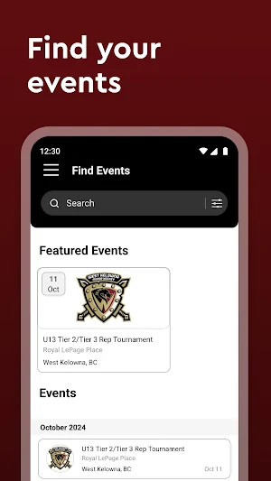 WKMHA Tournaments Screenshot 2