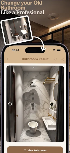AI Bathroom Design Landscape Screenshot 0