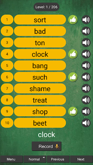 Kids English Word Reading (Learn how to pronounce) Screenshot 1