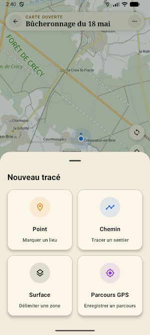 Sylvie - GPS forestier Screenshot 1