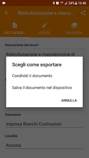 App LibrettoMisure Screenshot 2