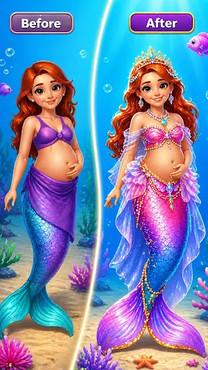 Mermaid Mom : Daycare Games Screenshot 1