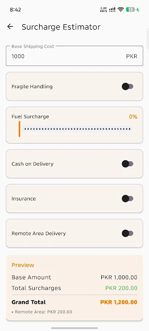 RateRadar: Shipping Comparison Screenshot 3