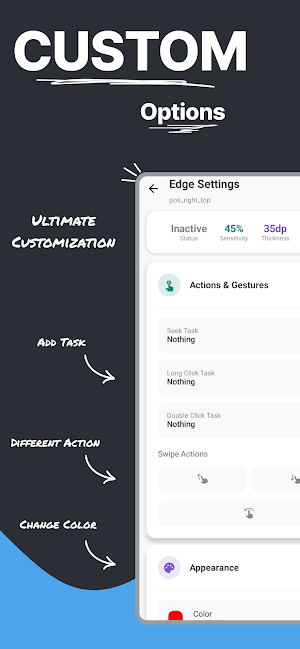 Edgify: Edge Gesture & Control Screenshot 2