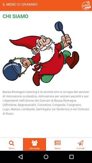 Bassa Romagna Catering Menu Screenshot 1