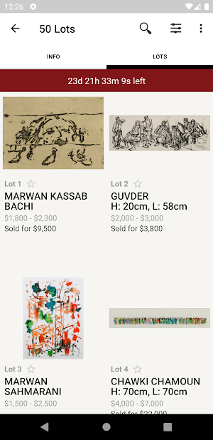 Arcache Auction Screenshot 2