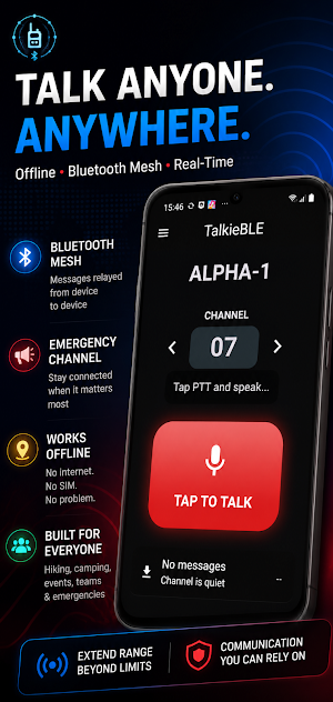 TalkieBLE - BLE Walkie Talkie Screenshot 0