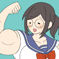 Muscle Girl protects Ren-kun!