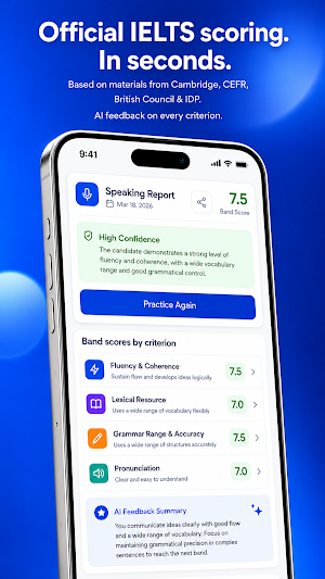 hiseven: IELTS Practice App Screenshot 0