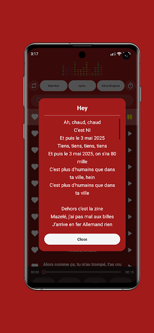 Chansons françaises Offline Screenshot 2