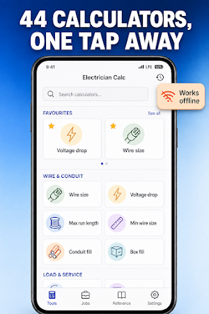 Electrician Calc: Wire & Load Screenshot 0