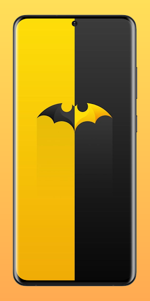 Black & Yellow Wallpaper HD 4K Screenshot 1