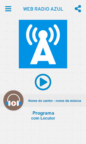 Web Rádio Azul Screenshot 1