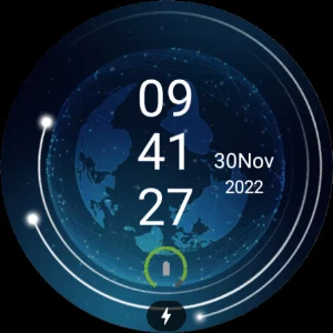 Map world clock WatchFace Screenshot 3
