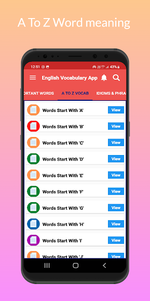 Hindi English Dictionary App Screenshot 0