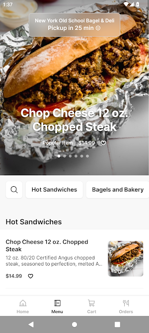 New York Bagel Deli Screenshot 1