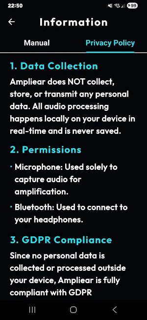 Ampliear Screenshot 1