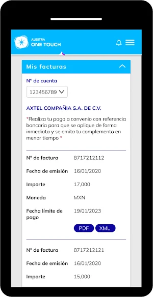 Alestra One Touch Screenshot 2