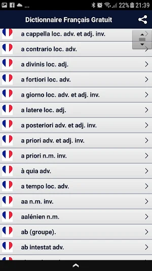 Dictionnaire Français Gratuit Screenshot 2