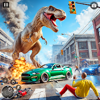 Angry Dinosaur City Attack