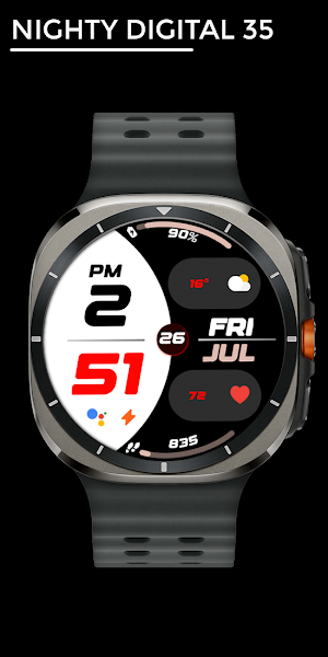 Nighty Digital 35 - watch face Screenshot 0