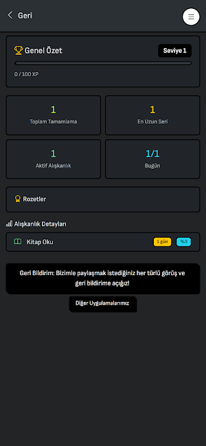Alışkanlık Zinciri Takipçisi Screenshot 2