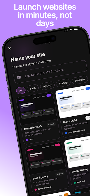 AI Landing Page: Web Builder Screenshot 0