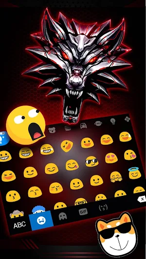 Iron Wolf 3d Keyboard Theme Screenshot 2