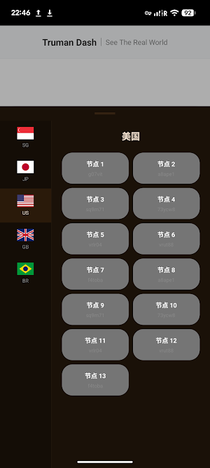 Truman Dash: 楚门快跑 - 极速免费VPN加速器 Screenshot 2
