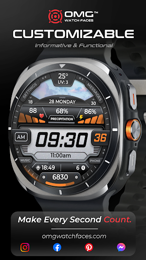 OMG 279 Weather Fitness Watch Screenshot 1