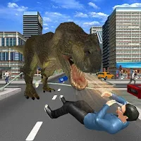 Angry Dinosaur City Attack Sim