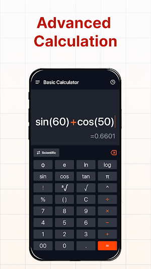 Basic Calculator: Smart Solver Screenshot 1