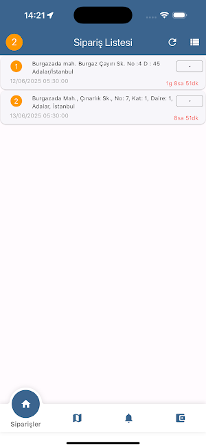 DyDo Teslimatçı Uygulaması Screenshot 1