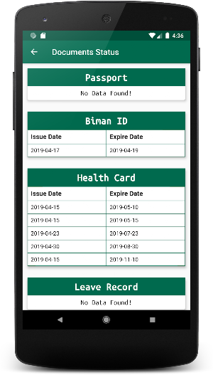 Biman Employee Screenshot 2