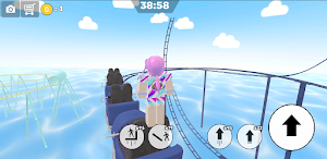 Roller coaster obby parkour Screenshot 0