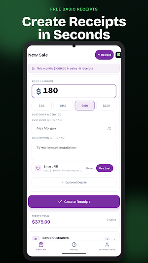 Receipt Maker - QuickReceipt Screenshot 0