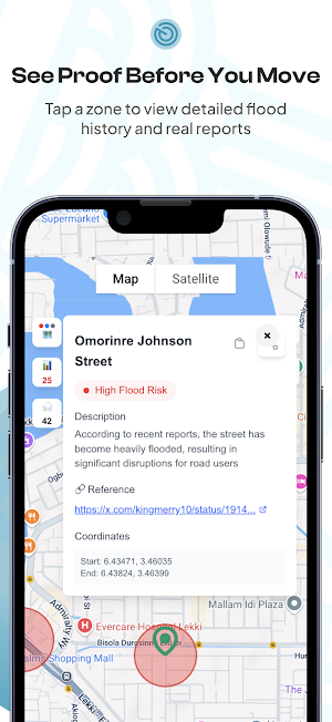 Lagos Floodmap Screenshot 1