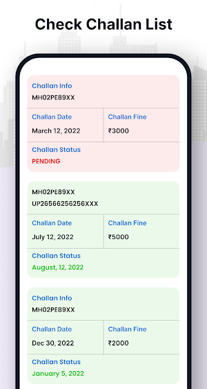 RTO Vehicle Information Screenshot 2