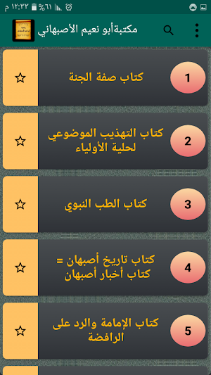 مكتبة أبو نعيم الأصبهاني | 16 كتاب بدون نت Screenshot 1