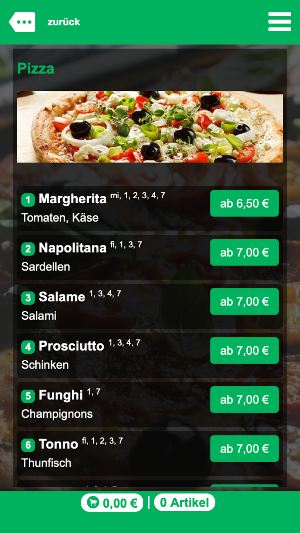 Toto Pizza Bönnigheim Screenshot 2