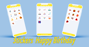 GIF Happy Birthday Stickers Screenshot 1