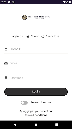 Marshall Hall Levy Portal Screenshot 2