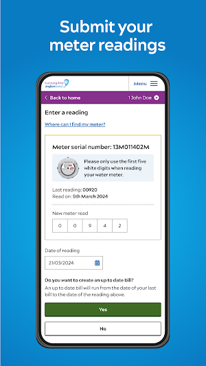Anglian Water MyAccount Screenshot 3