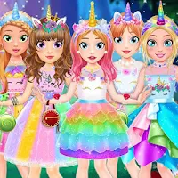 Unicorn Fashion Dress Up Makeover: Girls Games