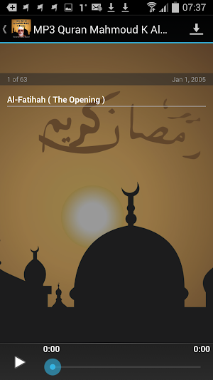 MP3 Quran Mahmoud K Al Hussary Screenshot 2
