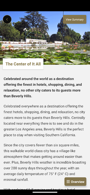 Beverly Hills Travel Pro Screenshot 2