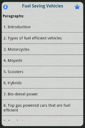 Fuel Saving Vehicles Screenshot 1